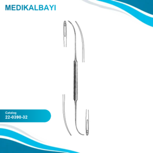 22.0390.32 Schmieden Dick Ligatür İğnesi Esnek 32cm