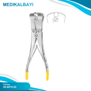 25.5870.22 Tel Kesici (2.5mm'ye Kadar) , 22cm TC