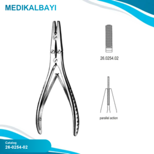 26.0254.02 Tel Bükme Pensi Çift Çene Hareketli 18cm