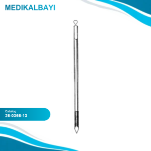 26.0366.13 Schanz Kemik Vidası Düz Uçlu Ø6mm, 13cm