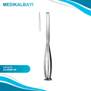 28.0060.25 Smith Peterson Kemik Osteotomu Düz 25mm, 20cm