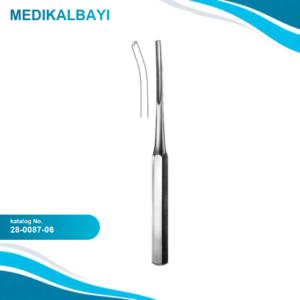 28.0087.06 Hibbs Kemik Oyucu Eğri 6mm 24cm