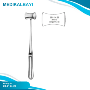 28.0154.26 Williger Çekiç Kurşun dolgulu 300g, 26mm,24cm