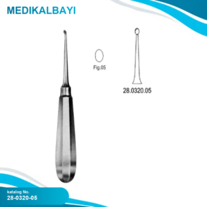 28.0320.05 USA Model Kemik Küreti Düz 16cm Fig.5