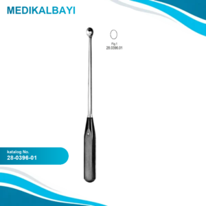28.0396.01 Volkmann Kemik Küreti 27cm Fig.1