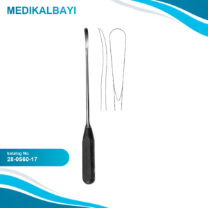 28.0560.17 Wagner Elevatör, Fiber Saplı 17mm, 33cm