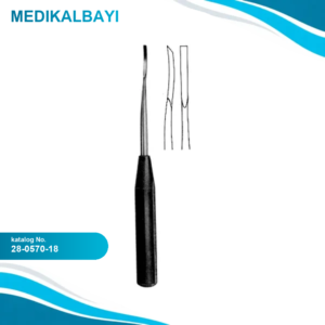 28.0570.18 Elevatör, Fiber Saplı 3mm, 18cm