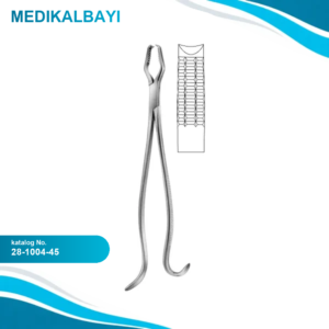 28.1004.45 Lane Kemik Tutma Forsepsi 45cm