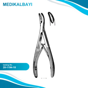 28.1194.18 Bane Kemik Ronjuru Eğri 5mm, 18cm