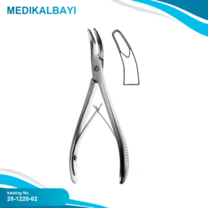 28.1220.02 Luer Kemik Ronjuru Eğri 5mm, 15cm