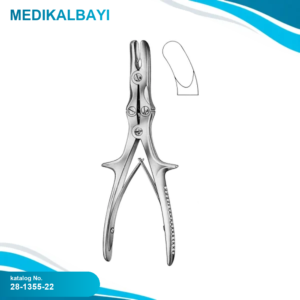 28.1355.22 Stille Luer Kemik Ronjuru Eğri 22cm