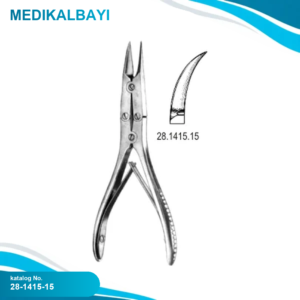 28.1415.15 Kemik Kesme Forsepsi Eğri 15cm