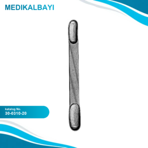 30.0310.20 Cushing Beyin Spatulası 13x15mm, 20cm