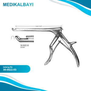 30.0522.03 Colclough Panç Yukarı Açılı Kesim 3mm, 20cm