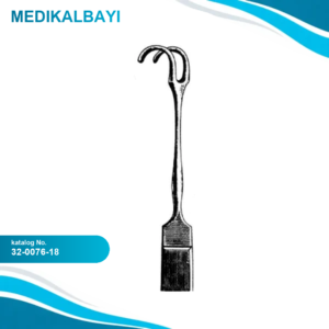 32.0076.18 Trakeal Kanca Çiftli Keskin 18cm