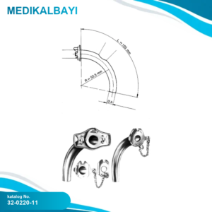 32.0220.11 Trakeotomi Tüp Gümüş Ø11mm, Fig.3