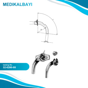 32.0260.08 Trakeotomi Tüpü Gümüş Ø8mm, Fig.0