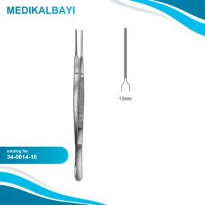 34.0014.18 DeBakey-Gerald Doku Forsepsi Atravmatik 1.0mm 18cm