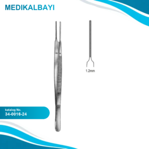34.0016.24 DeBakey-Gerald Doku Forsepsi Atravmatik 1.2mm 24cm
