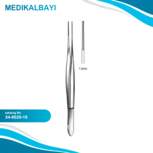 34.0020.18 DeBakey Cushing Doku Forsepsi Atravmatik 1mm, 18cm