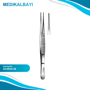 34.0034.20 DeBakey Atravmatik Doku Forsepsi 1.5mm, 20cm