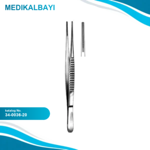 34.0036.20 DeBakey Atravmatik Doku Forsepsi 2mm, 20cm