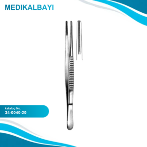 34.0040.20 DeBakey Atravmatik Doku Forsepsi 3.5mm, 20cm