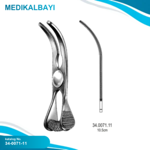 34.0071.11 Glover Atravmatik Buldog Klemp Eğri 10.5cm