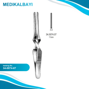 34.0074.07 DeBakey Buldog Klemp Atravmatik Düz 7.5cm