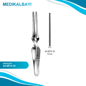 34.0074.10 DeBakey Buldog Klemp Atravmatik Düz 10.5cm