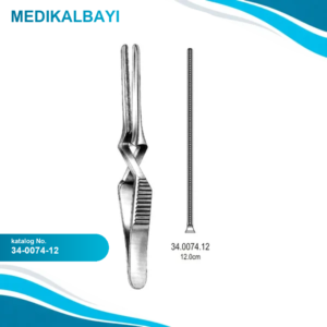 34.0074.12 DeBakey Buldog Klemp Atravmatik Düz 12cm