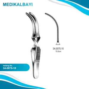 34.0075.10 DeBakey Buldog Klemp Atravmatik Eğri 10cm