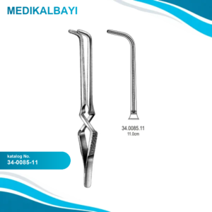 34.0085.11 Gregory Hafif Atravmatik Buldog Klemp Açılı 11cm