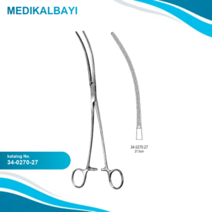 34.0270.27 DeBakey Aort Anevrizma Klemp Atravmatik 27cm