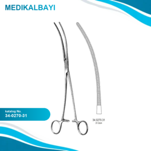 34.0270.31 DeBakey Aort Anevrizma Klemp Atravmatik 31cm