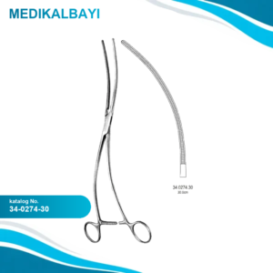 34.0274.30 DeBakey Aort Anevrizma Klemp Atravmatik 30cm