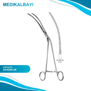 34.0284.28 DeBakey Aort Anevrizma Klemp Atravmatik 28cm