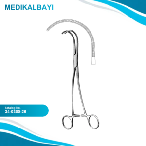 34.0300.26 DeBakey Atravmatik Aort Forseps 26cm