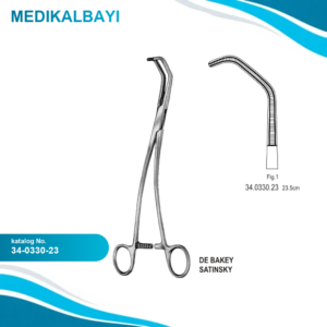 34.0330.23 DeBakey Satinsky Vena Kava Klemp 23cm Fig.1
