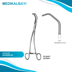 34.0330.24 DeBakey Satinsky Vena Kava Klemp 24cm Fig.2