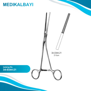 34.0344.21 Potts Koarktasyon Forseps Atravmatik 21cm