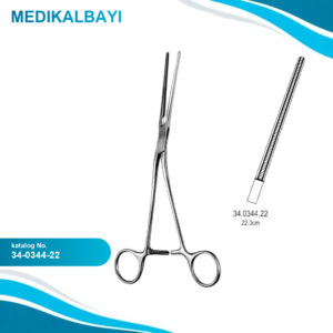34.0344.22 Potts Koarktasyon Forseps Atravmatik 22cm