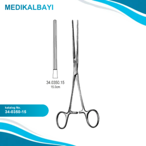 34.0350.15 Bainbridge Renal Arter Forseps Düz 15cm