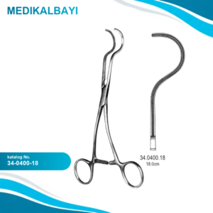 34.0400.18 Dale Periferik Vasküler Klemp 17.5cm