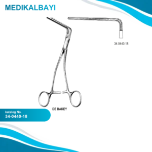 34.0440.18 DeBakey Çok Amaçlı Atravmatik Forseps 18cm