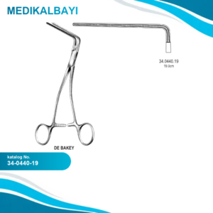 34.0440.19 DeBakey Çok Amaçlı Atravmatik Forseps 19cm
