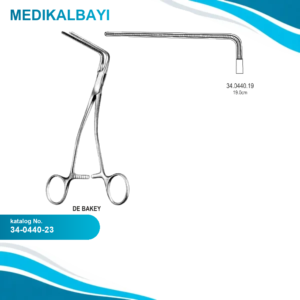 34.0440.23 DeBakey Çok Amaçlı Atravmatik Forseps 23cm