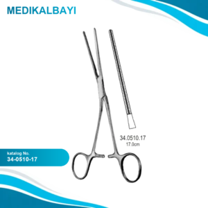 34.0510.17 Cooley Atravmatik Klemp Açılı 17cm
