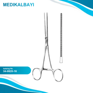34.0620.16 Cooley Atravmatik Çocuk Klempi Çok ince 16.5cm