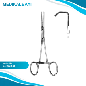 34.0630.06 Yenidoğan & Çocuk Klemp Düz İnce Fig.6 13.5cm